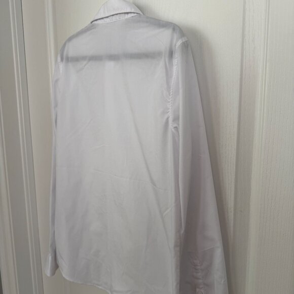 H&M Boys White Easy-Iron Long Sleeve Button Down Shirt Size CA 11-12A / US 14 - Picture 5 of 6